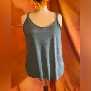 Old Navy, XL, knot strap top, teal blue